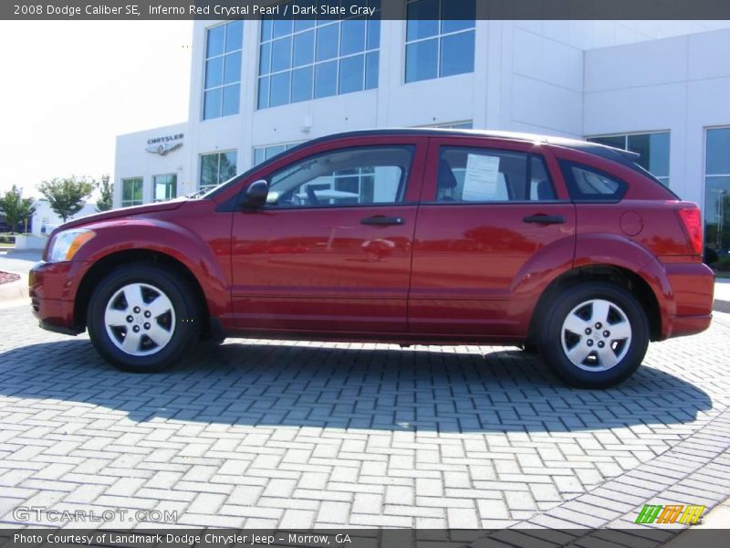 Inferno Red Crystal Pearl / Dark Slate Gray 2008 Dodge Caliber SE