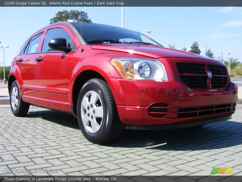 Inferno Red Crystal Pearl / Dark Slate Gray 2008 Dodge Caliber SE