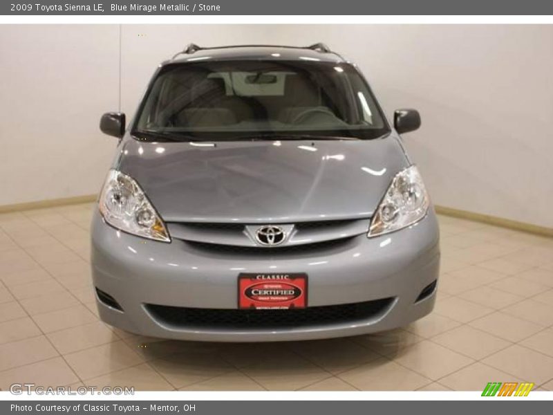 Blue Mirage Metallic / Stone 2009 Toyota Sienna LE