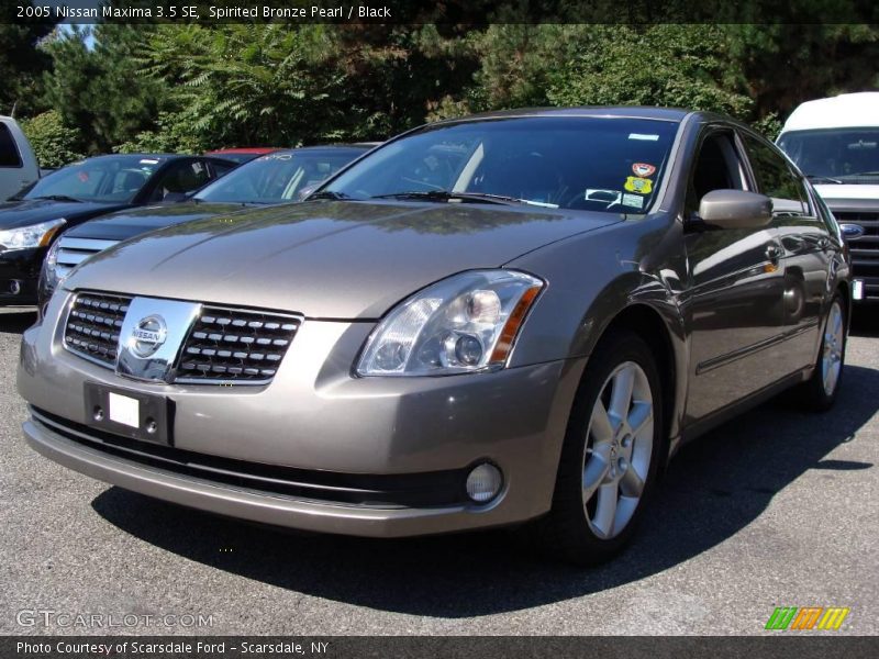 Spirited Bronze Pearl / Black 2005 Nissan Maxima 3.5 SE
