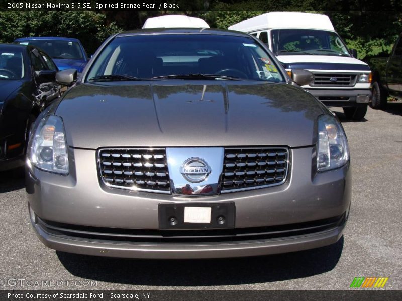 Spirited Bronze Pearl / Black 2005 Nissan Maxima 3.5 SE