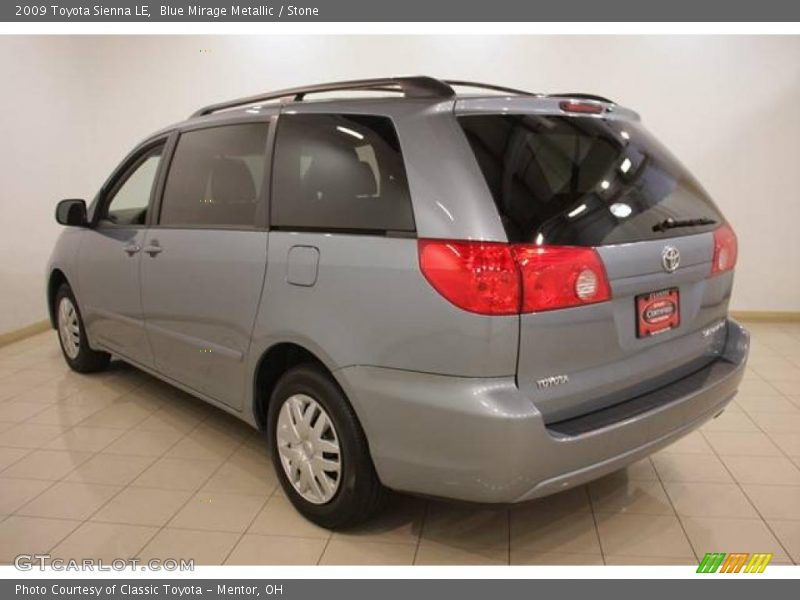 Blue Mirage Metallic / Stone 2009 Toyota Sienna LE