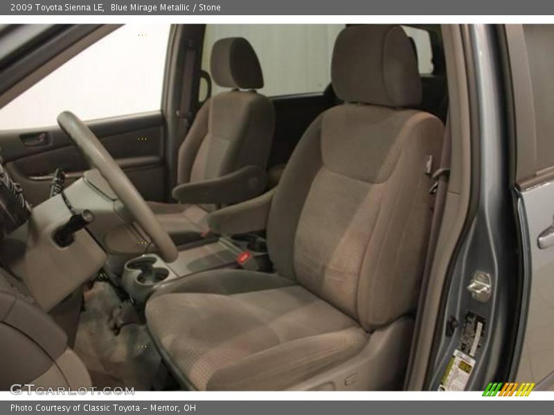 Blue Mirage Metallic / Stone 2009 Toyota Sienna LE