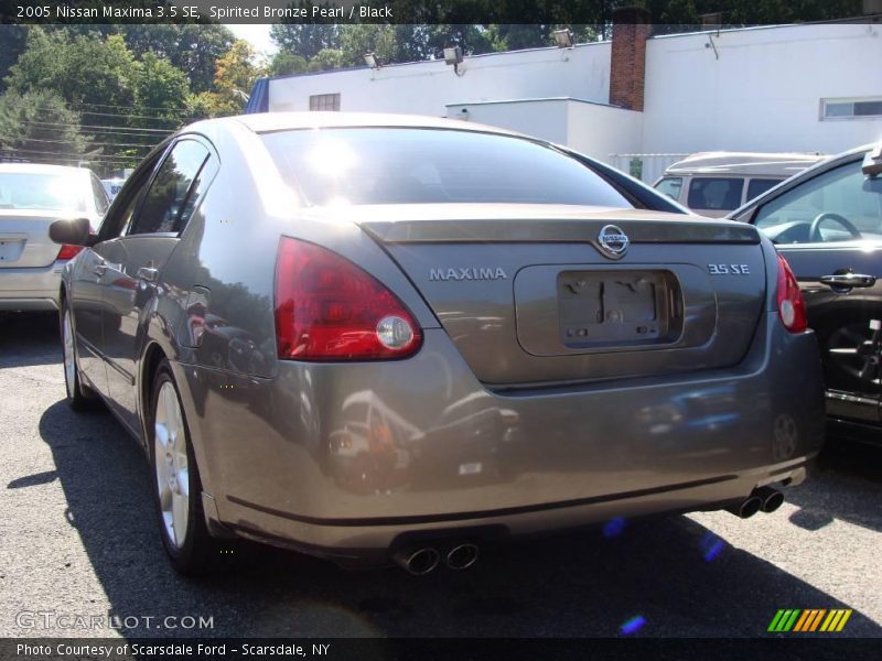 Spirited Bronze Pearl / Black 2005 Nissan Maxima 3.5 SE