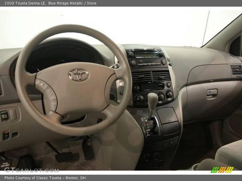Blue Mirage Metallic / Stone 2009 Toyota Sienna LE
