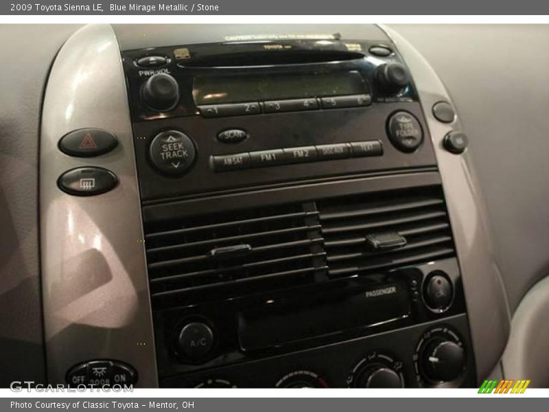 Blue Mirage Metallic / Stone 2009 Toyota Sienna LE