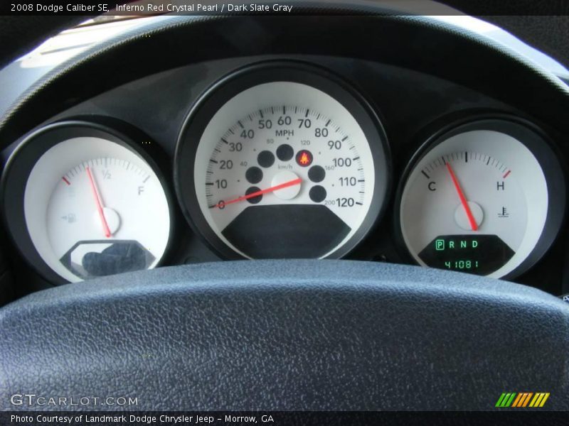 Inferno Red Crystal Pearl / Dark Slate Gray 2008 Dodge Caliber SE