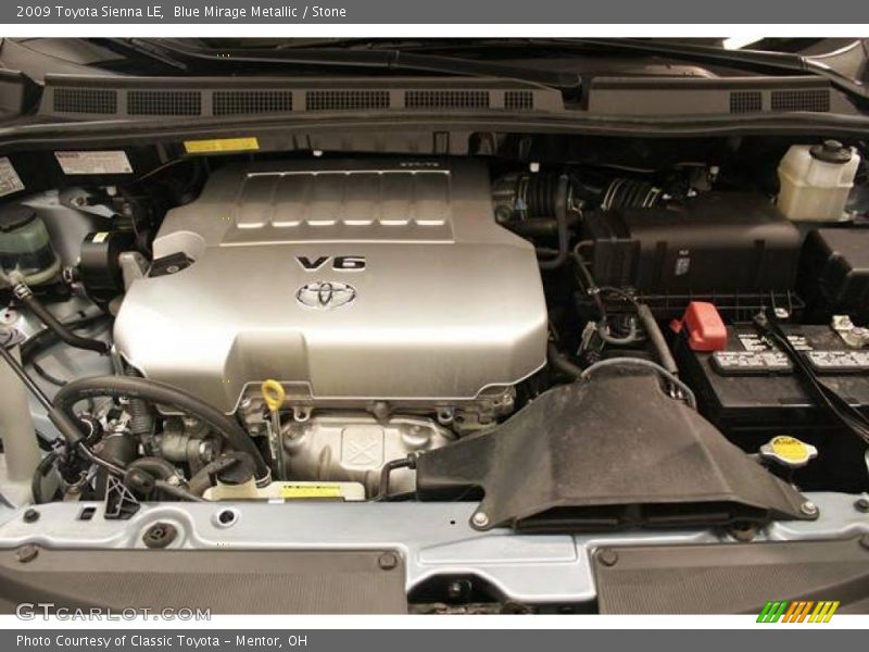 Blue Mirage Metallic / Stone 2009 Toyota Sienna LE