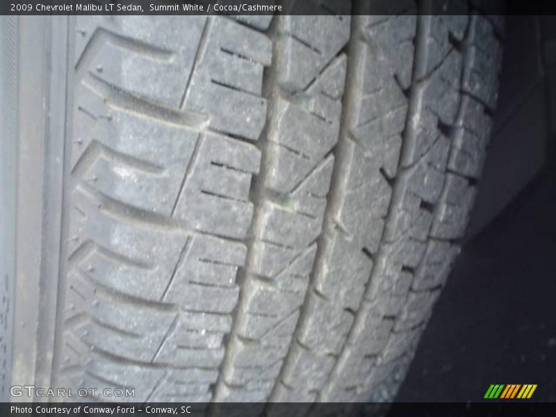 Summit White / Cocoa/Cashmere 2009 Chevrolet Malibu LT Sedan