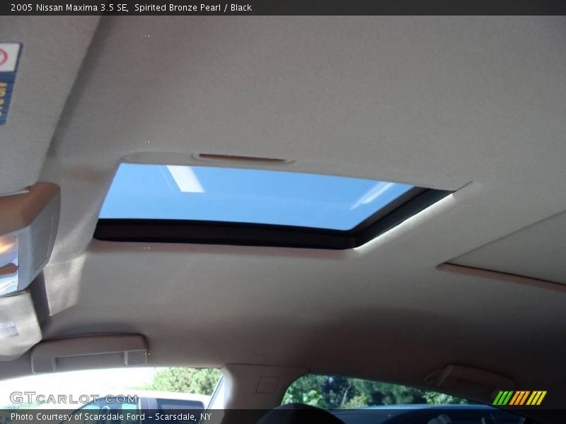 Spirited Bronze Pearl / Black 2005 Nissan Maxima 3.5 SE