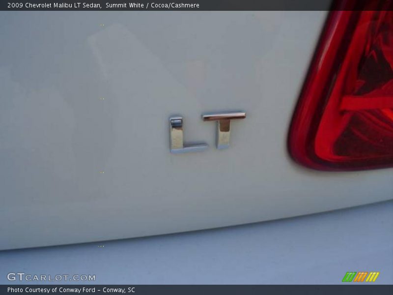 Summit White / Cocoa/Cashmere 2009 Chevrolet Malibu LT Sedan