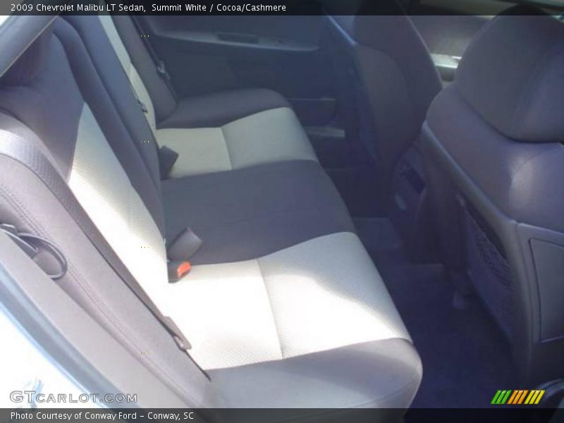 Summit White / Cocoa/Cashmere 2009 Chevrolet Malibu LT Sedan