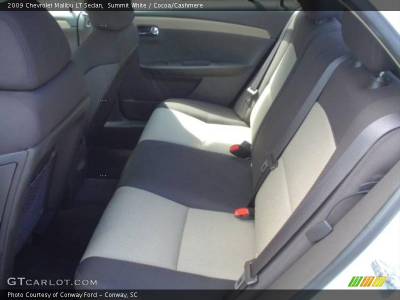 Summit White / Cocoa/Cashmere 2009 Chevrolet Malibu LT Sedan