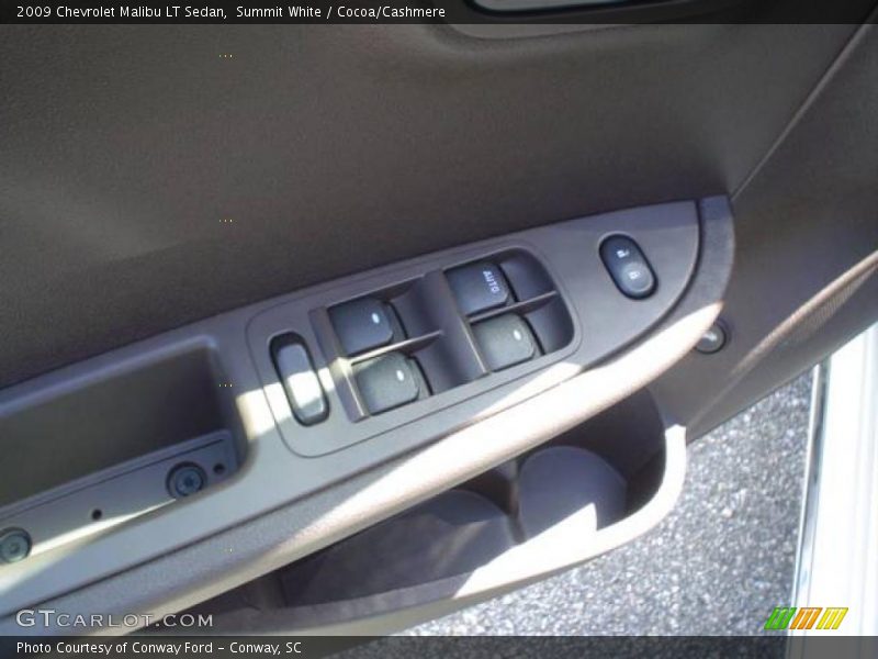 Summit White / Cocoa/Cashmere 2009 Chevrolet Malibu LT Sedan
