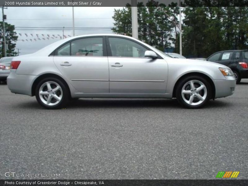 Bright Silver / Gray 2008 Hyundai Sonata Limited V6