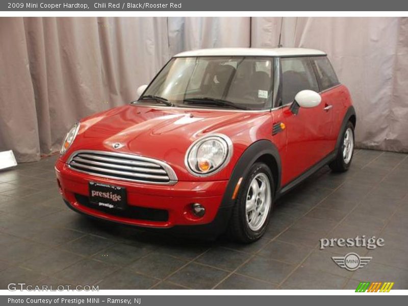 Chili Red / Black/Rooster Red 2009 Mini Cooper Hardtop