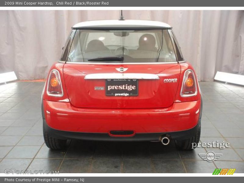 Chili Red / Black/Rooster Red 2009 Mini Cooper Hardtop