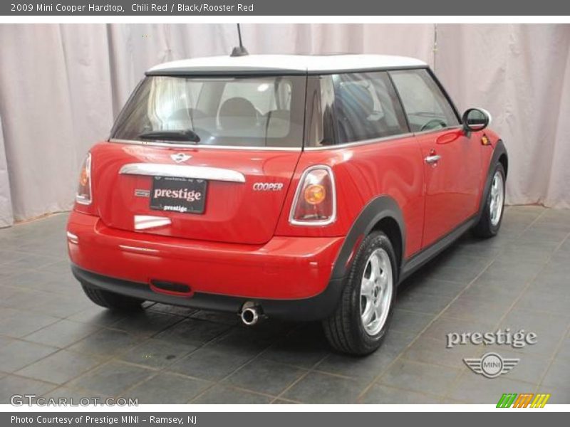 Chili Red / Black/Rooster Red 2009 Mini Cooper Hardtop