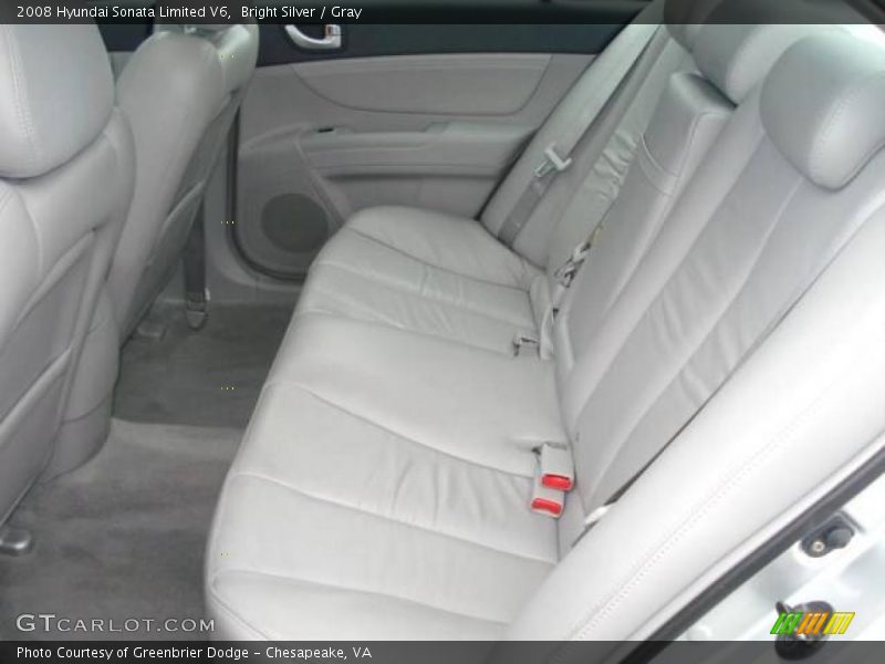 Bright Silver / Gray 2008 Hyundai Sonata Limited V6