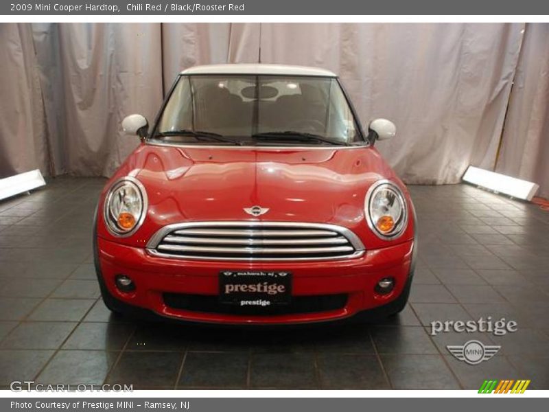 Chili Red / Black/Rooster Red 2009 Mini Cooper Hardtop