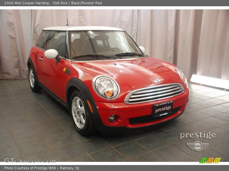 Chili Red / Black/Rooster Red 2009 Mini Cooper Hardtop