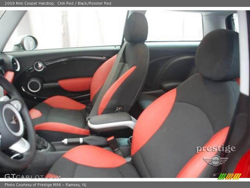 Chili Red / Black/Rooster Red 2009 Mini Cooper Hardtop