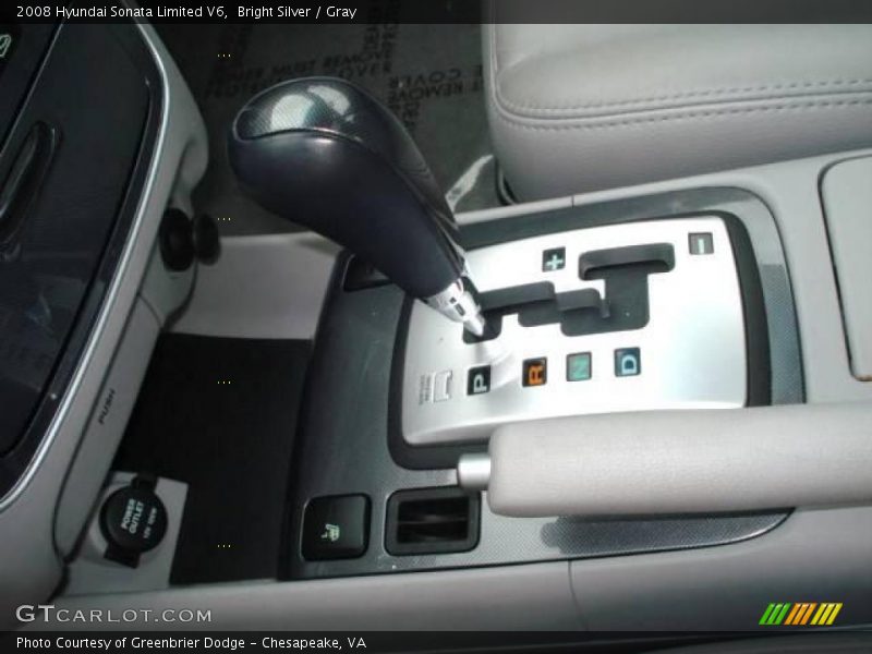 Bright Silver / Gray 2008 Hyundai Sonata Limited V6