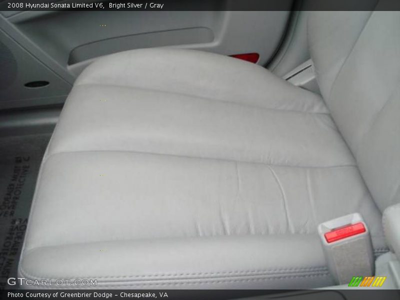 Bright Silver / Gray 2008 Hyundai Sonata Limited V6