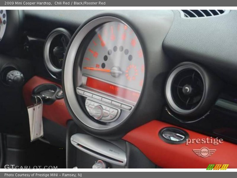 Chili Red / Black/Rooster Red 2009 Mini Cooper Hardtop
