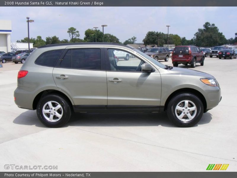 Natural Khaki Green / Beige 2008 Hyundai Santa Fe GLS