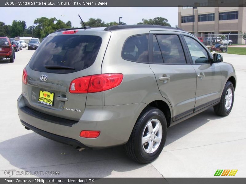Natural Khaki Green / Beige 2008 Hyundai Santa Fe GLS