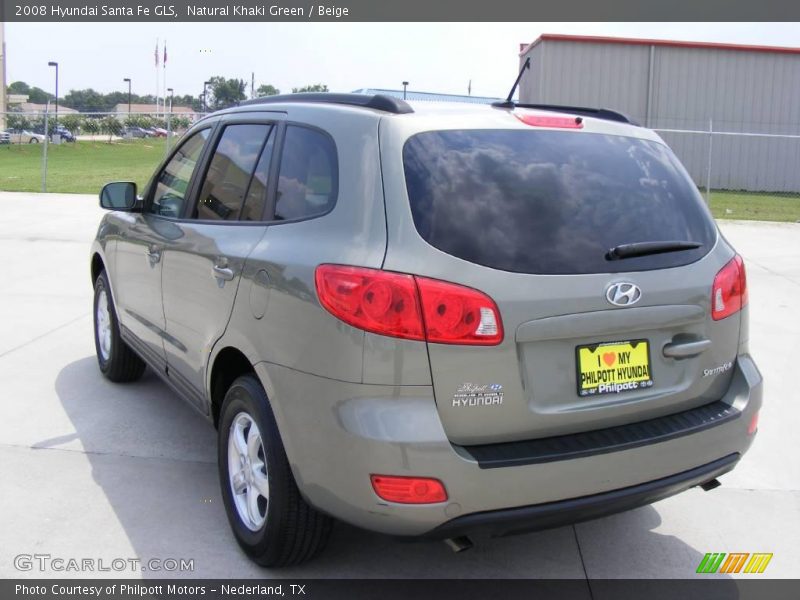 Natural Khaki Green / Beige 2008 Hyundai Santa Fe GLS