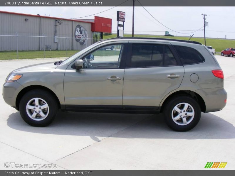 Natural Khaki Green / Beige 2008 Hyundai Santa Fe GLS