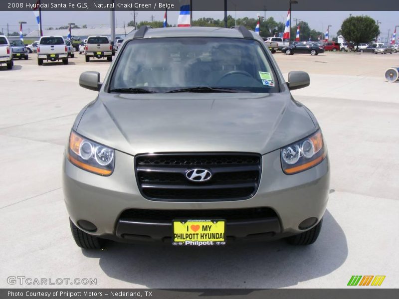 Natural Khaki Green / Beige 2008 Hyundai Santa Fe GLS