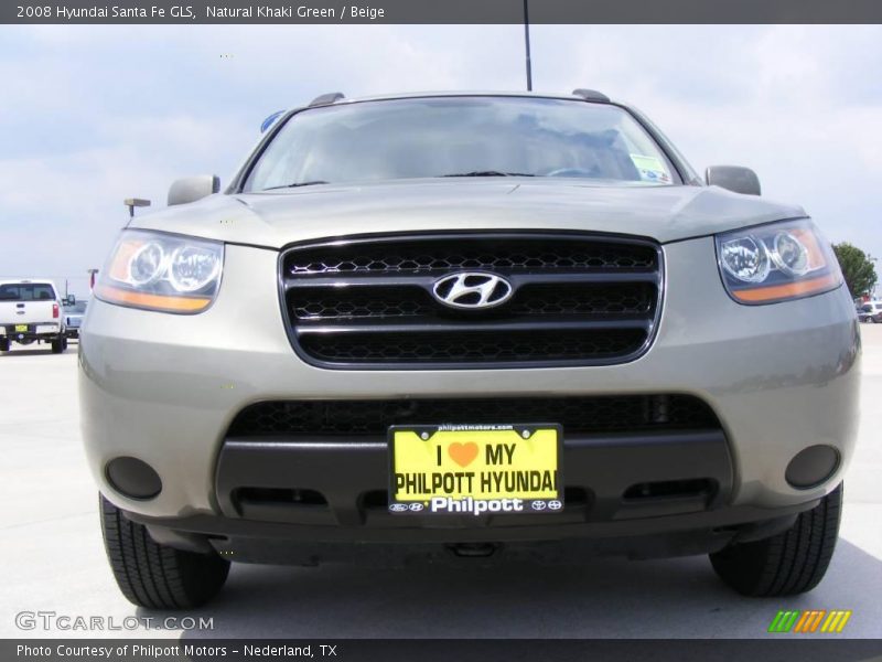 Natural Khaki Green / Beige 2008 Hyundai Santa Fe GLS