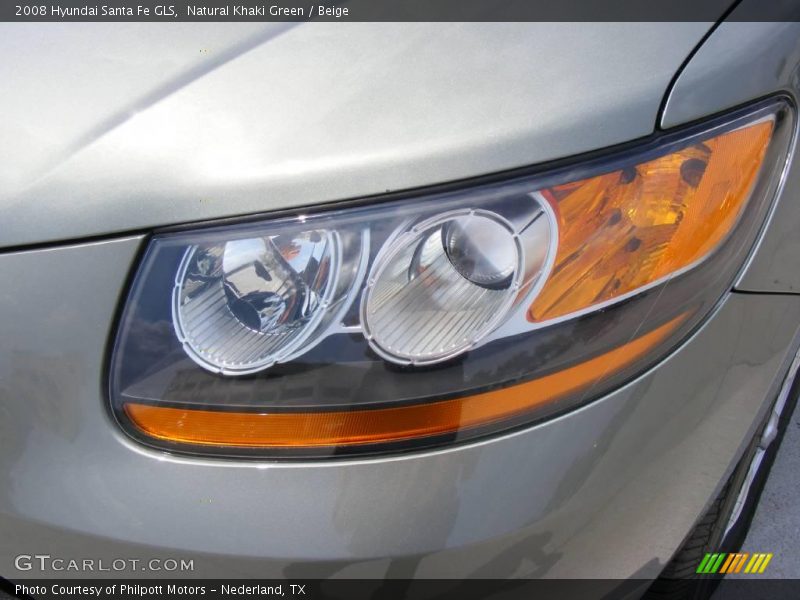 Natural Khaki Green / Beige 2008 Hyundai Santa Fe GLS