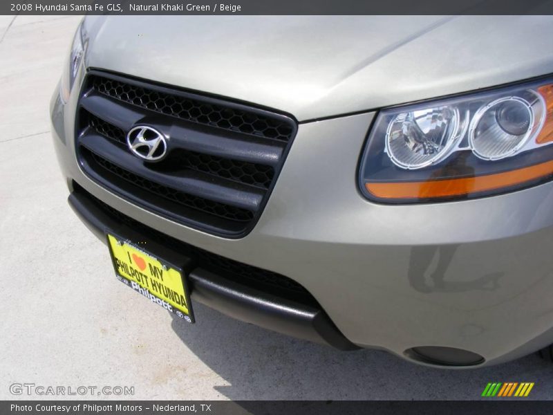 Natural Khaki Green / Beige 2008 Hyundai Santa Fe GLS