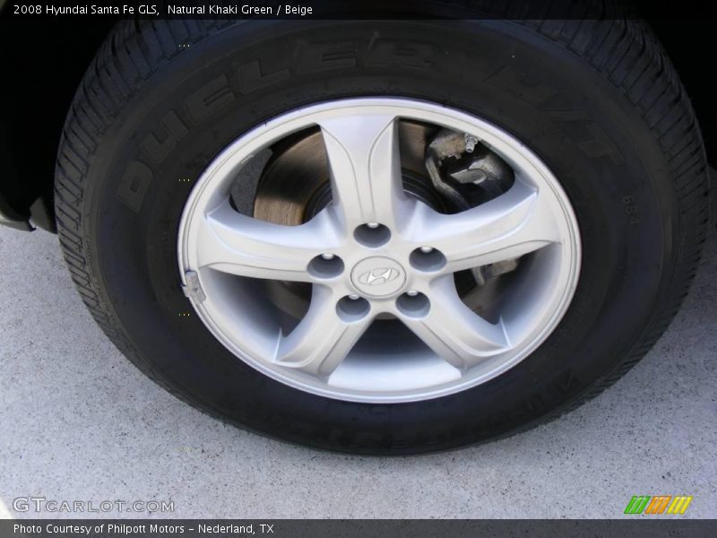 Natural Khaki Green / Beige 2008 Hyundai Santa Fe GLS