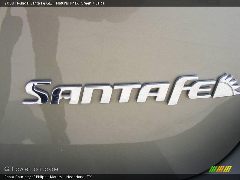 Natural Khaki Green / Beige 2008 Hyundai Santa Fe GLS