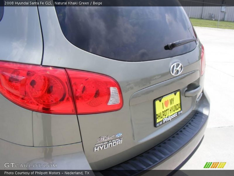 Natural Khaki Green / Beige 2008 Hyundai Santa Fe GLS