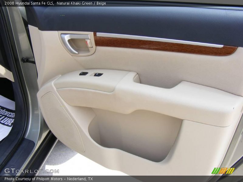 Natural Khaki Green / Beige 2008 Hyundai Santa Fe GLS