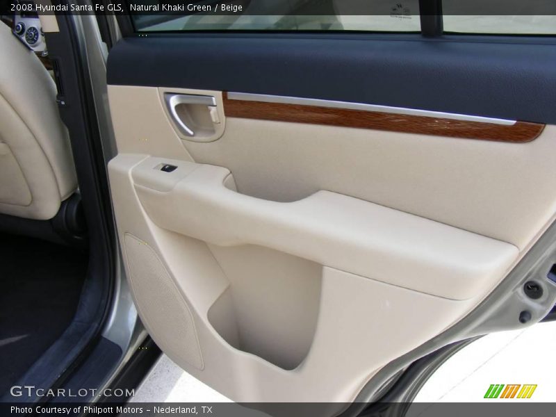 Natural Khaki Green / Beige 2008 Hyundai Santa Fe GLS
