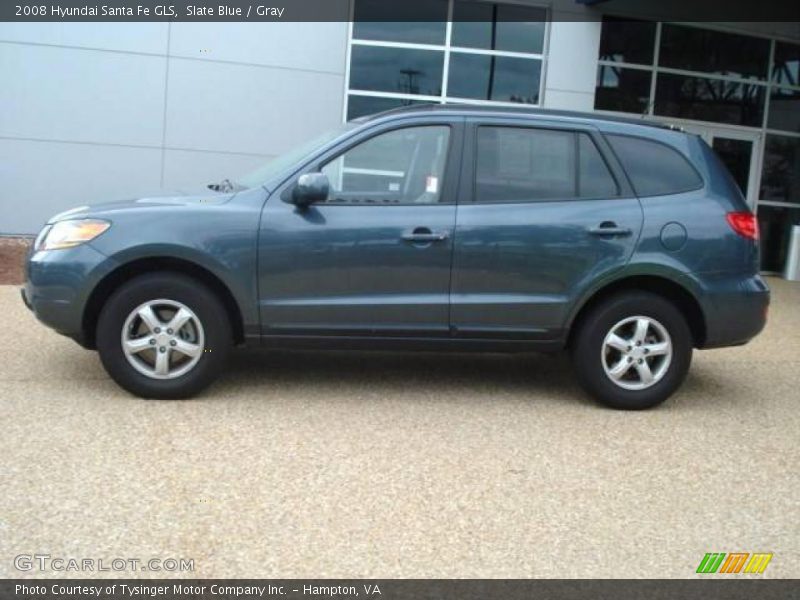 Slate Blue / Gray 2008 Hyundai Santa Fe GLS