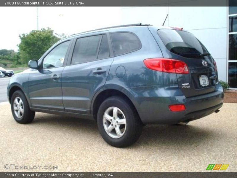 Slate Blue / Gray 2008 Hyundai Santa Fe GLS