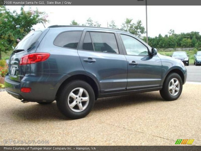 Slate Blue / Gray 2008 Hyundai Santa Fe GLS