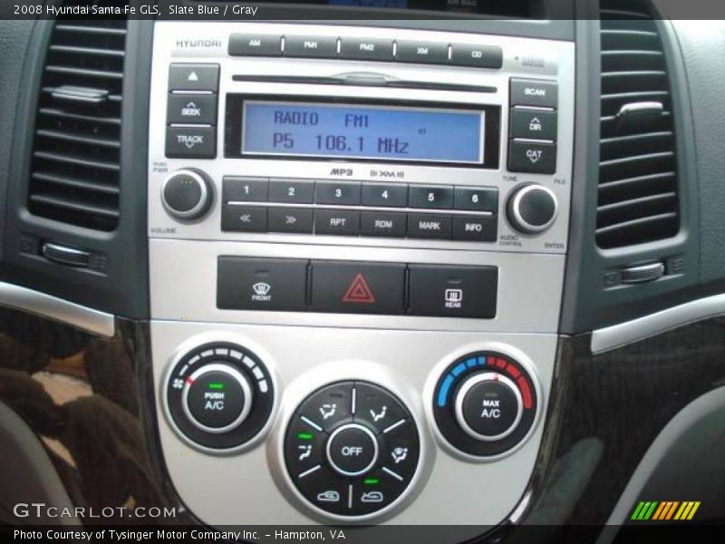 Slate Blue / Gray 2008 Hyundai Santa Fe GLS