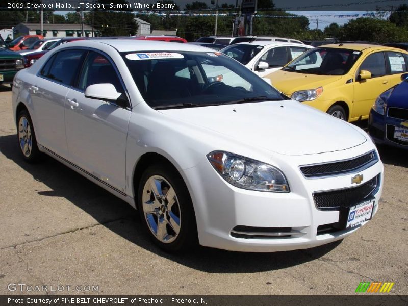 Summit White / Ebony 2009 Chevrolet Malibu LT Sedan