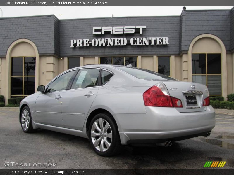Liquid Platinum Metallic / Graphite 2006 Infiniti M 45 Sedan