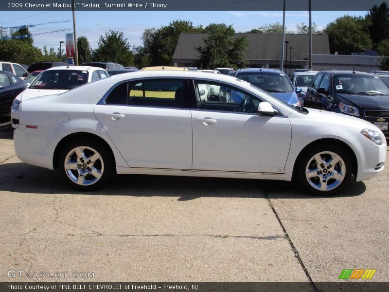 Summit White / Ebony 2009 Chevrolet Malibu LT Sedan