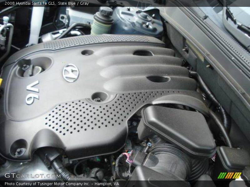 Slate Blue / Gray 2008 Hyundai Santa Fe GLS